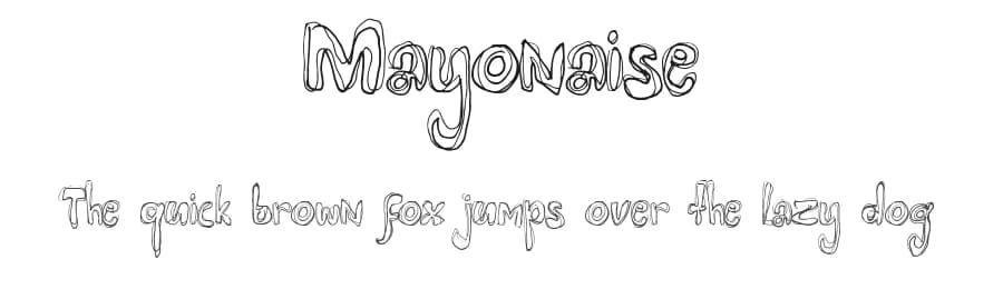 Mayonaise by Hanoded — Script Handwritten Font
