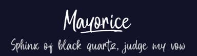 Mayorice by Khurasan — Script Handwritten Font — thumbnail 2