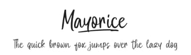 Mayorice by Khurasan — Script Handwritten Font — thumbnail 1