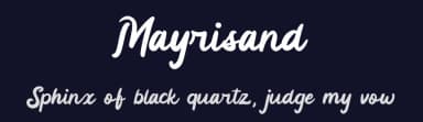 Mayrisand by Allouse Studio — Script Handwritten Font — thumbnail 2