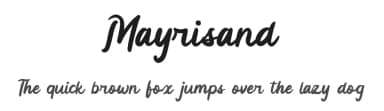 Mayrisand by Allouse Studio — Script Handwritten Font — thumbnail 1