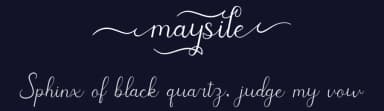 Maysile by Yesie Erma Yunita — Script Handwritten Font — thumbnail 2