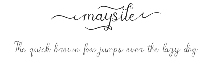 Maysile by Yesie Erma Yunita — Script Handwritten Font — preview 1