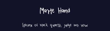 Mayte Hand by Mayte Rosas — Script Handwritten Font — thumbnail 2
