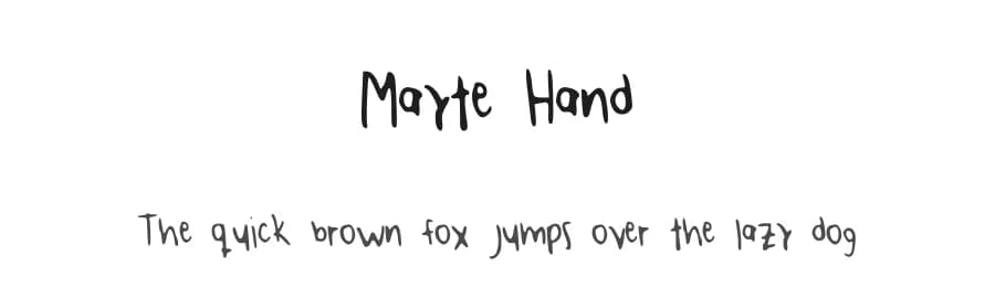 Mayte Hand by Mayte Rosas — Script Handwritten Font