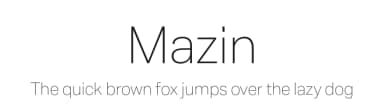 Mazin by Font People — Sans Serif Font — thumbnail 1