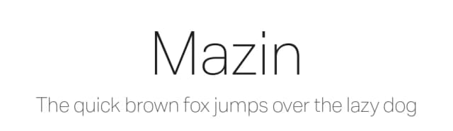 Mazin by Font People — Sans Serif Font