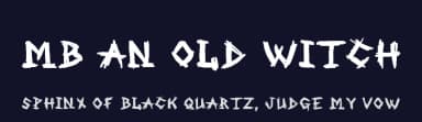 MB An Old Witch by Irina ModBlackmoon — Script Handwritten Font — thumbnail 2