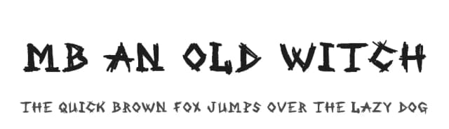 MB An Old Witch by Irina ModBlackmoon — Script Handwritten Font