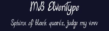 MB ElvenType by Irina ModBlackmoon — Script Handwritten Font — thumbnail 2
