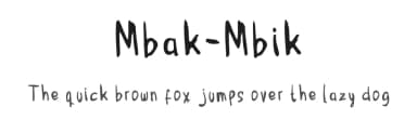 Mbak-Mbik by Mightyfire — Script Handwritten Font — thumbnail 1