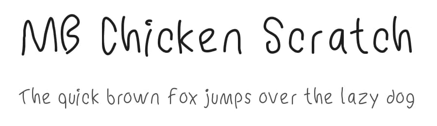 MB Chicken Scratch by Marcus Burnette — Script Handwritten Font