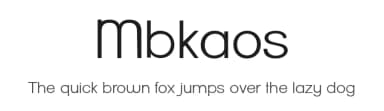 Mbkaos by Khurasan — Sans Serif Font — thumbnail 1
