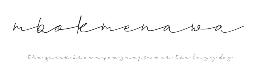Mbokmenawa by Mozyen Studio — Script Handwritten Font