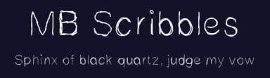 MB Scribbles by Marcus Burnette — Script Handwritten Font — thumbnail 2