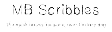 MB Scribbles by Marcus Burnette — Script Handwritten Font — thumbnail 1