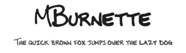 MBurnette by Marcus Burnette — Script Handwritten Font — thumbnail 1