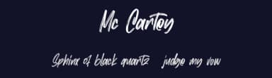 Mc Cartey by Maulana Creative — Script Handwritten Font — thumbnail 2