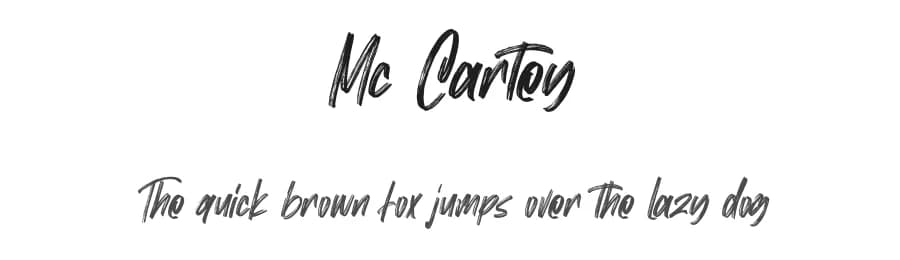 Mc Cartey by Maulana Creative — Script Handwritten Font