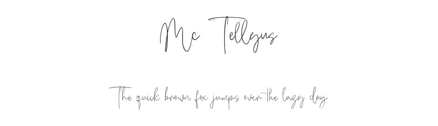 Mc Tellyus by Maulana Creative — Script Handwritten Font