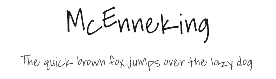 McEnneking by FontPanda — Script Handwritten Font
