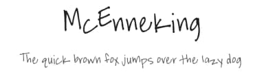 McEnneking by FontPanda — Script Handwritten Font — thumbnail 1