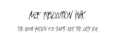 MCF Revolution Ink by Mister Chek — Script Handwritten Font — thumbnail 1