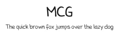 MCG by Mcg — Script Handwritten Font — thumbnail 1