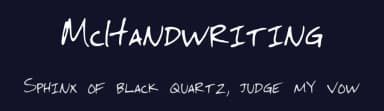 McHandwriting by Chris McPeters — Script Handwritten Font — thumbnail 2