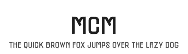 MCM by Rachel San — Sans Serif Font