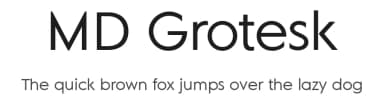 MD Grotesk by Margarita Dyakovich — Sans Serif Font — thumbnail 1