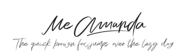 Me Amanda by Fontherapy — Script Handwritten Font — thumbnail 1