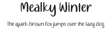 Mealky Winter by Allouse Studio — Script Handwritten Font — thumbnail 1