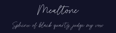Mealtone by Typebae Foundry — Script Handwritten Font — thumbnail 2