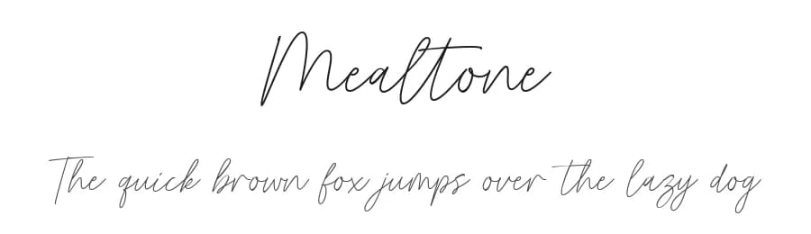Mealtone by Typebae Foundry — Script Handwritten Font