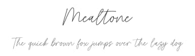 Mealtone by Typebae Foundry — Script Handwritten Font — thumbnail 1