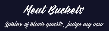 Meat Buckets by StereoType — Script Handwritten Font — thumbnail 2