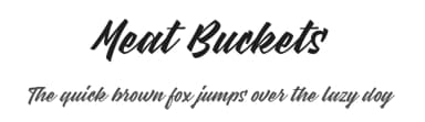 Meat Buckets by StereoType — Script Handwritten Font — thumbnail 1