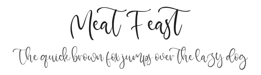 Meat Feast by Vztype Studio — Script Handwritten Font