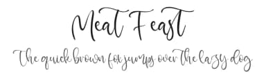 Meat Feast by Vztype Studio — Script Handwritten Font — thumbnail 1