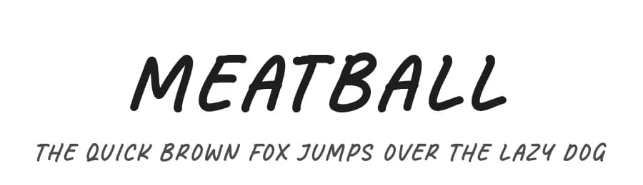 Meatball by Balpirick Studio — Script Handwritten Font