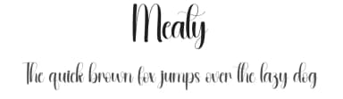 Meaty by Andi Moz — Script Handwritten Font — thumbnail 1