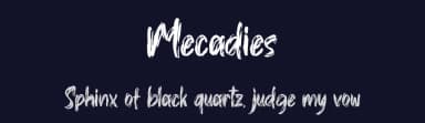 Mecadies by Skiiller Studio — Script Handwritten Font — thumbnail 2