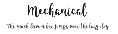 Mechanical by Projectype — Script Handwritten Font — thumbnail 1