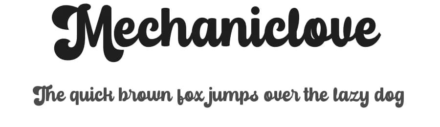 Mechaniclove by Ahweproject — Script Handwritten Font