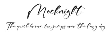Mecknight by Letterena Studios — Script Handwritten Font — thumbnail 1
