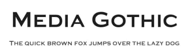 Media Gothic by Studio Media — Sans Serif Font — thumbnail 1