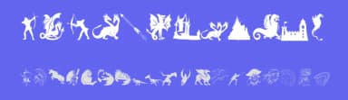 Mediaeval Bats by Manfred Klein — Dingbats Font — thumbnail 3
