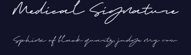 Medical Signature by Octotype  | Thomas Boucherie — Script Handwritten Font — thumbnail 2
