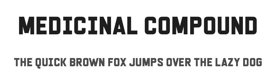 Medicinal Compound by Chequered Ink — Sans Serif Font